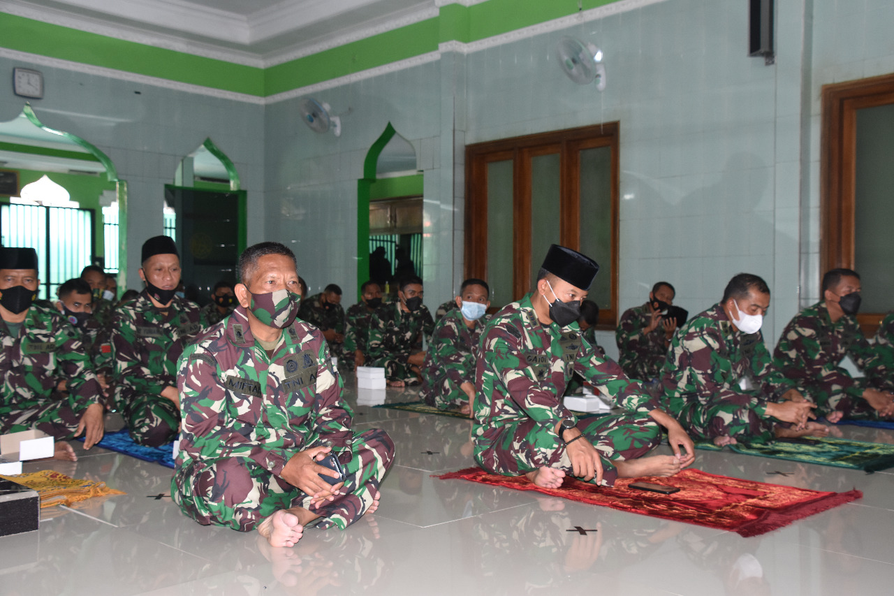 Prajurit Korem 073/MKT Peringati Tahun Baru Islam 1 Muharram 1443 Hijriah Dengan Doâ€™a bersama 